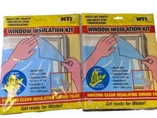 Kit Isolante Finestre Shrink Fit Pellicola Doppio Vetro Esclusore Tiraggio x2 Exterior Insulation Materials price