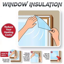 2 x Kit Isolante Finestre Shrink Fit Doppio Vetro Pellicola Esclusore Tiraggio Exterior Insulation Materials price