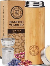 Thermos in bambù premium con infusore e colino per tè 17 oz caldo e freddo per 12 ore Exterior Insulation Materials price