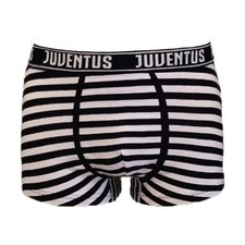 Boxer Juventus Uomo ragazzo in cotone di colore nero e bianco a righe con elast Boxer ragazzo price