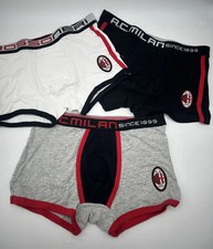 3 BOXER ASSORTITI RAGAZZO SOTTUOMO COTONE CON ELASTICO ESTERNO SICEM AC MILAN MI Boxer ragazzo price
