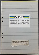 Catalogo ricambi macchine prato e giardino originale Stiga concessionario, 1993 Giardino Machine Accessori & Ricambio Parti price