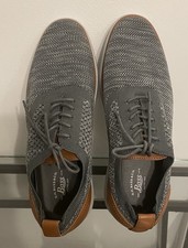 Scarpe uomo G.H Bass & Co Connor grigio/marrone Oxford stringate in maglia taglia 9 senza scatola Scarpe Work price