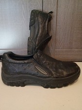 Scarpe Roper 12 nere stampa struzzo cotter slip on casual comode western lik bn Scarpe Work price