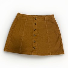 Gonna donna AMERICAN EAGLE marrone in velluto a coste con bottoni - Taglia 6 Gonna price