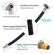Adattatore tubo mandrino pompa raccordo pneumatico aria auto valvola gonfiatore clip Cura Air Pump - Tire price