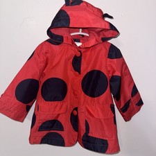 Impermeabile Carters 12 mesi unisex bambino bambino rosso nero a pois coccinella Raincoat Bebè price