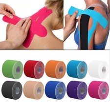 Nastro Kinesiologico 5M KT Elastico Fisio Tensione Muscolare Supporto Lesioni Fisio Sport Tape price