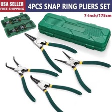 4pc 7" Circlip Plier Snap Ring Pliers Portable Internal External Retaining Clip Pliers price