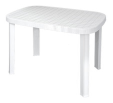 Tavolo in Resina Bianco da Giardino Esterno Componibile cm 96x76x72h Romeo PAS Giardino Tavolo price
