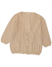 VINTAGE maglione cardigan donna oversize EU 46/48 XL bianco sporco AE08 Cardigan donna price