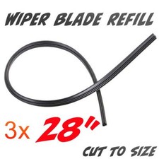 3 x Spazzola Tergicristallo Universale Inserto Gomma Ricariche Anteriore Posteriore 28" Ricambio Custom Wipers price