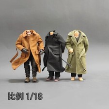 Soldatini scala 1/18 vestiti accessori trench lungo cappotto soprabito cappotto 3 colori Overcoat Ragazzo price