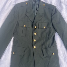 De Rossi & Son Giacca Ufficiale Militare Esercito Uniforme Uomo Verde Taglia 41L Vintage Overcoat Ragazzo price