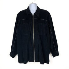 Giacca vintage Bugle ragazzo uomo XL velluto a coste nera full zip tasche retrò hip hop Overcoat Ragazzo price