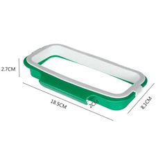 1Pz Verde Elegante Appeso Sacchetto Spazzatura Portaoggetti con Coperchio Armadio Cucina Portatile R Utensile Borsa & Cabinet price