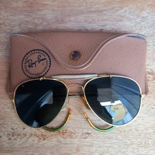 OCCHIALI DA SOLE AVIATOR 62[]14 MM LENTI GRANDI VINTAGE B&L RAY BAN USA OUTDOORMAN II Sunglasses Donna price