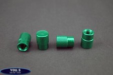 4 Pezzo Scuro Verde Rotondo Alluminio Coperture Valvole per Auto Camion Moto - Coperture per moto price
