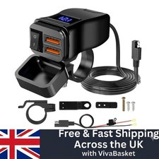 Adattatore di Alimentazione Doppia Porta USB Impermeabile Moto Caricatore Moto Nero Altri accessori per moto price