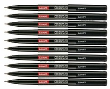10 x Pennarelli Permanenti Punta Extra Fine NERI CD/DVD Penne Colore Pennarelli per CD, DVD e acetati price