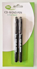Neo Media Penna Marcatore CD/DVD/Bluray, Doppia Punta, Colore Nero (Confezione 2) Pennarelli per CD, DVD e acetati price