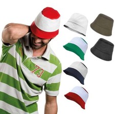 CAPPELLO PESCATORE UOMO DONNA ESTIVO 100% COTONE BLU NERO ROSSO BLU BOB DA MARE Cappello donna price