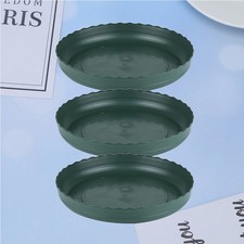 3pz Vasi Riutilizzabili Piccoli Piante Base Vassoio Plastica Verde per Piante Succulente Pots price