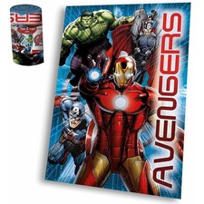 Coperta Plaid Avengers Marvel 100x150 cm – Hulk, Capitan America, Iron Man, Thor Coperta price