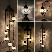 Lampada da pavimento tavolo mosaico in vetro turco marocchino 1/3/5/7 vetro vetro bianco trasparente Floor Lamp price