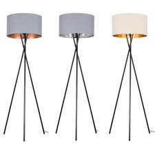 Lampada da terra treppiede luce lettura standard per soggiorno paralume lampadina led Floor Lamp price