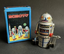 Robot meccanico da passeggio Schylling 1998 vintage-7 (alto 4") nuovo con scatola NOS molto raro! Robots & Space Toys price