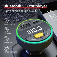 Trasmettitore FM Bluetooth 5.3 vivavoce wireless USB-C adattatore caricatore auto Auto Transmitters price