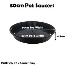 Vaso per piante 30 cm piattino nero alto profondo litri gocciolatoio annaffiatoio quantità = 1 Watering Trough price