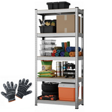 Scaffale scaffalatura 5 ripiani resistente garage scaffalatura portaoggetti unità 150x70x30 cm Libreria price