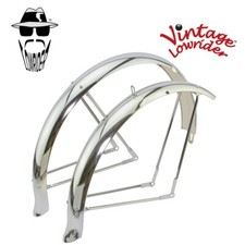 SET PARAFANGO BICI VINTAGE LOWRIDER 26" STANDARD CODA D'ANATRA CROMATO 80MM. Accessori per Moto Rider Protettivo price