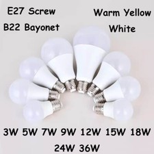 Lampadina LED a vite E27 / B22 a baionetta 3W ~ 36W luce globo lampadina risparmio energetico Energy-Saving Bulb price