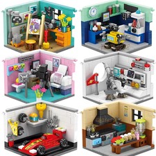 Dreams House Auto da Corsa Dottore Pittore Musicista Blocchi Costruzione Mattone Modello Giocattolo Toy Houses price