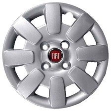 COPRICERCHIO BORCHIA COPPA RUOTA LOGO ROSSO FIAT PANDA 2008 R13 RAGGIO 13'' Copricerchio price