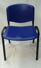 Sedia da Ufficio in PLASTICA PVC Fissa da Conferenza NUOVA Sala Attesa Riunione Sedia da ufficio price