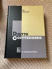 Diritto Costituzionale Law Book By Aljs Vignudelli Constitutional Diritto price