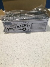 ZICOTO Portaspezie Set di 4 Scaffali Salvaspazio Scatola Aperta in Plastica Spice Set & Racks price