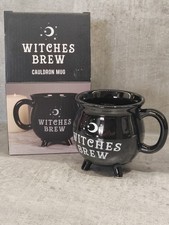 Tazza calderone birra streghe nera Halloween tazza caffè strega gotica nuova con scatola Mug price