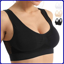 Reggiseno top sportivo donna senza ferretto, ganci e cuciture in microfibra Reggiseno price