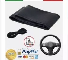 DIY Coprivolante PU Pelle COPRI STERZO AUTO Con Ago E Filo Da Cucito Nero New Coprivolante price