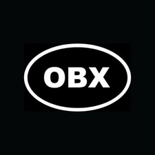 Adesivo OBX con cornice ovale auto camion finestra vinile decalcomania banche esterne euro... Auto Finestrino Cura Prodotti price