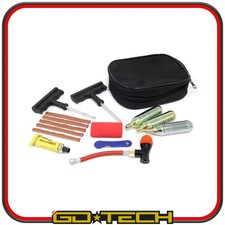 KIT RIPARAZIONE PNEUMATICI RIPARA GOMME FORATURA AUTO MOTO SCOOTER PORTATILE Auto Utensile Set price