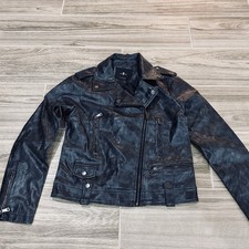 Giacca Moto 7 For All Mankind Nera Vegan Ecopelle Donna Taglia S Moto Jackets price