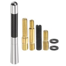 Antenna corta per auto 4,7" (119 mm) fibra di carbonio alluminio antenna autoradio, argento Auto Radio Antenna price