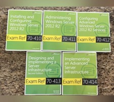 Microsoft Exam Ref Books Bundle (5) 70-410, 70-411, 70-412, 70-413, 70-414 2012 Libri per esami di promozione price