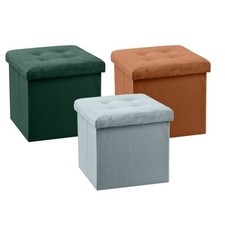 Pouf richiudibile velluto 38x38x38 vari colori Pouf price
